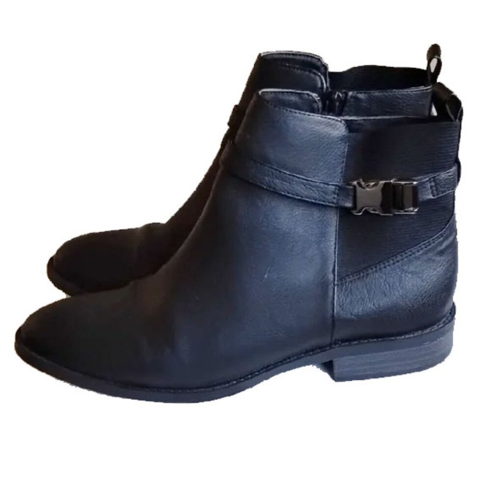 M&S Limited Edition Insolia Flex Zip Strappy Ankle Zipper Boots UK 6 Black